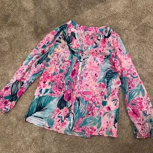 Lilly Pulitzer Button Down Elsa Top